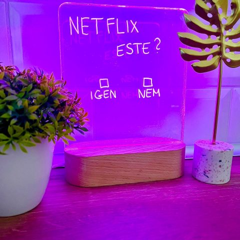 Üres led Lámpa filctollal