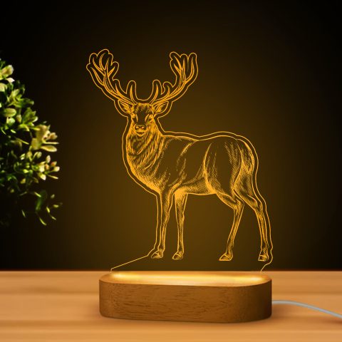 Szarvas alakú LED lámpa
