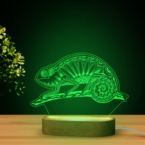 Kaméleon alakú LED lámpa