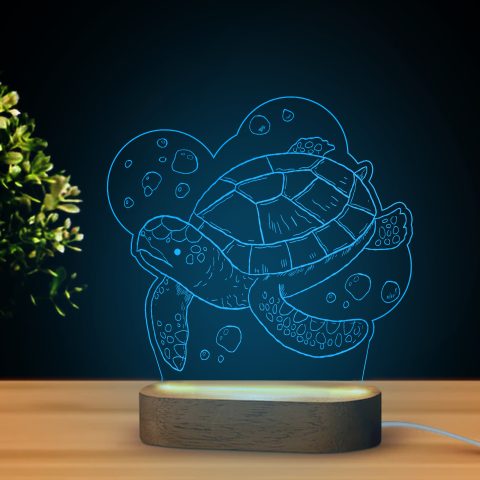 Teknős alakú LED lámpa