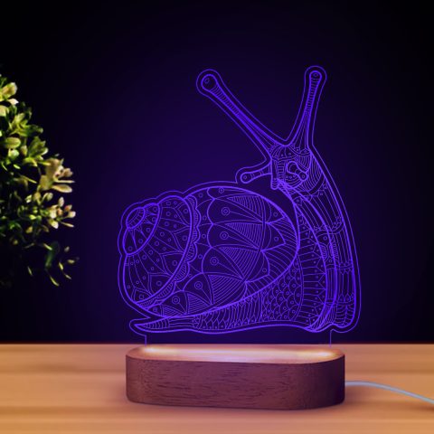 Csiga alakú LED lámpa