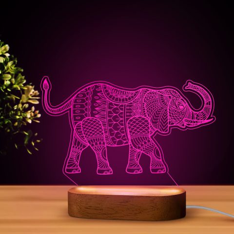 Elefánt alakú LED lámpa
