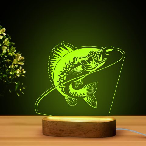 Horgász témájú LED lámpa 2