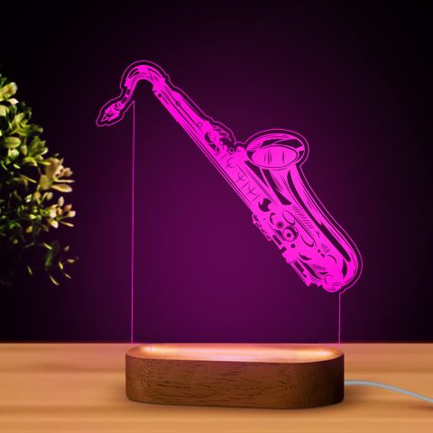 Szaxofonos LED lámpa