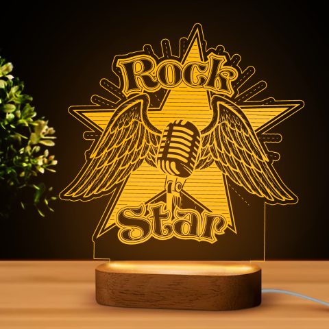 Rock star LED lámpa