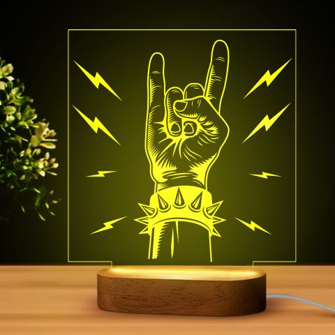 Rock and roll LED lámpa