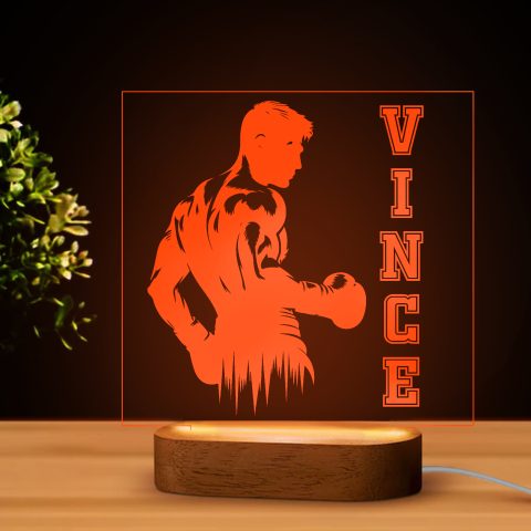 Boxolós LED lámpa névvel