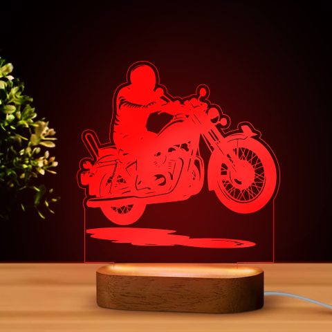 Egykerekező motoros LED lámpa