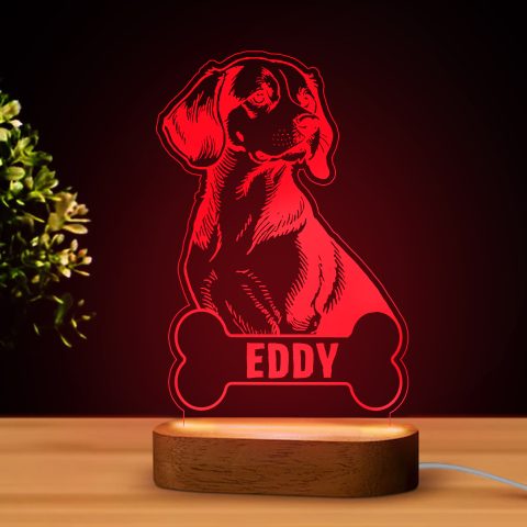 Tacskós LED lámpa névvel 1