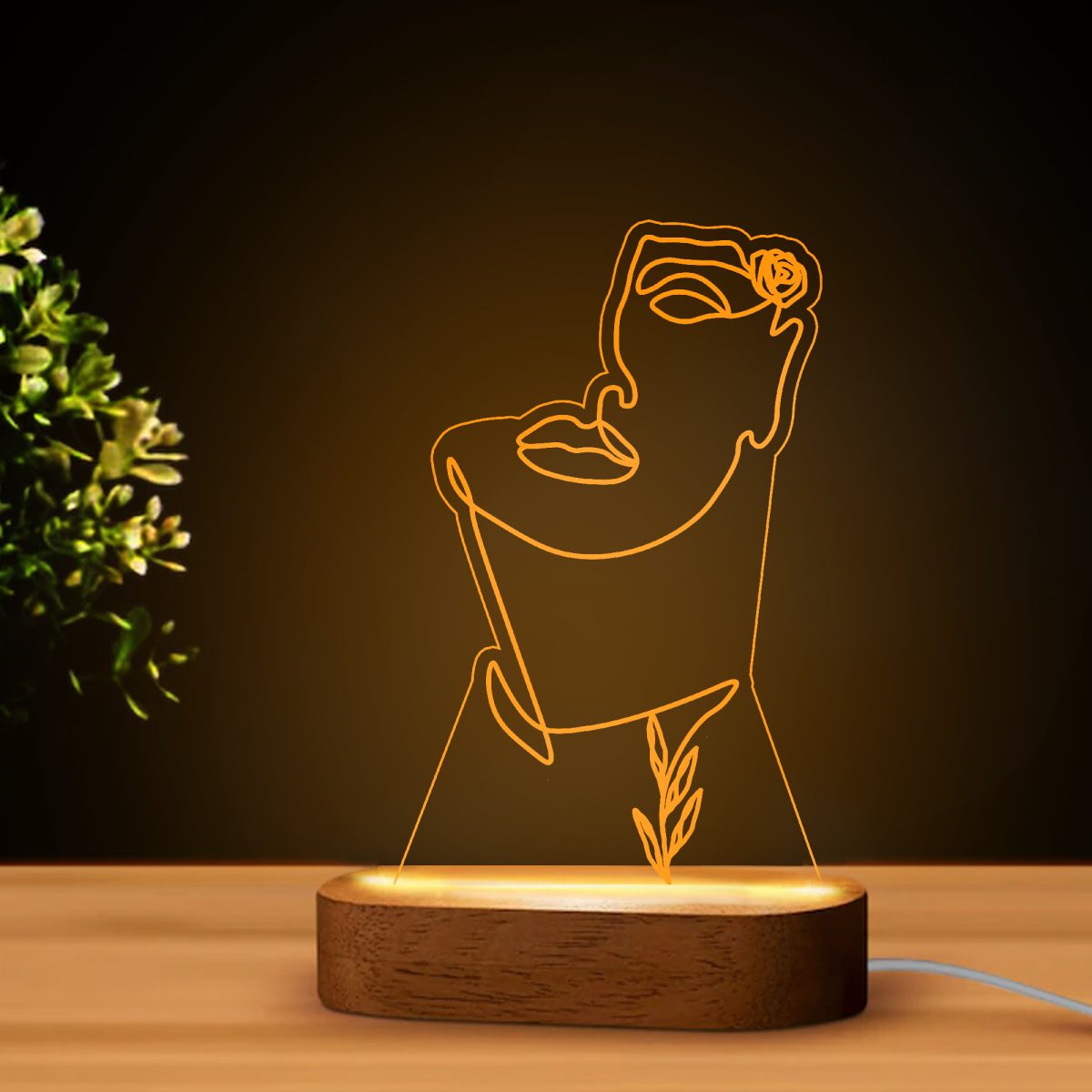 Line art LED lámpa 1