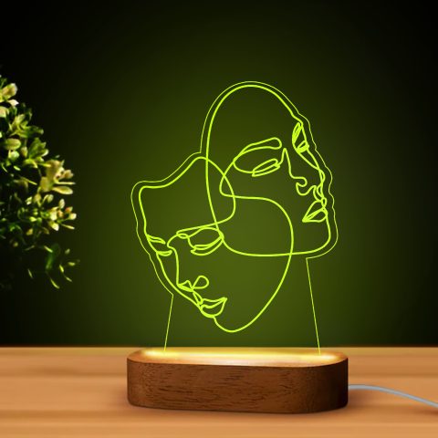 Line art LED lámpa 2