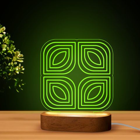 Négyzet alakú, vonalmintás LED lámpa