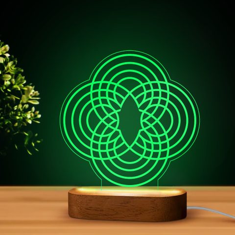 Spirál mintás LED lámpa