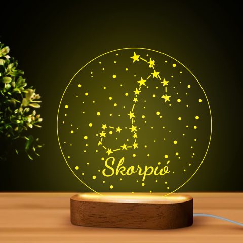 Skorpió vonalrajzos LED lámpa