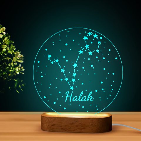Halak vonalrajzos LED lámpa