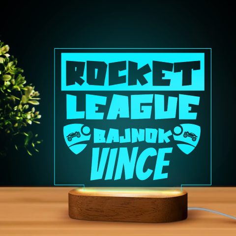 Rocket league bajnok neves led lámpa