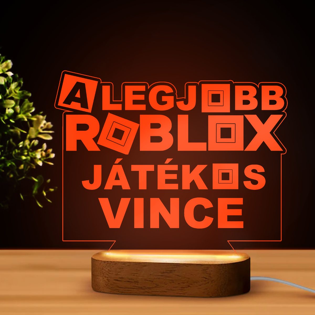 A legjobb roblox játékos neves led lámpa