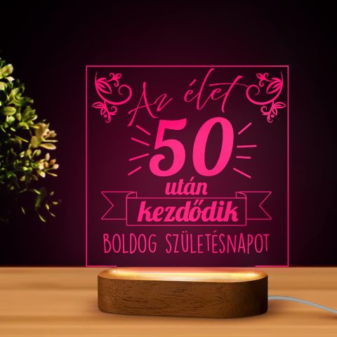 Az élet ... után kezdődik led lámpa