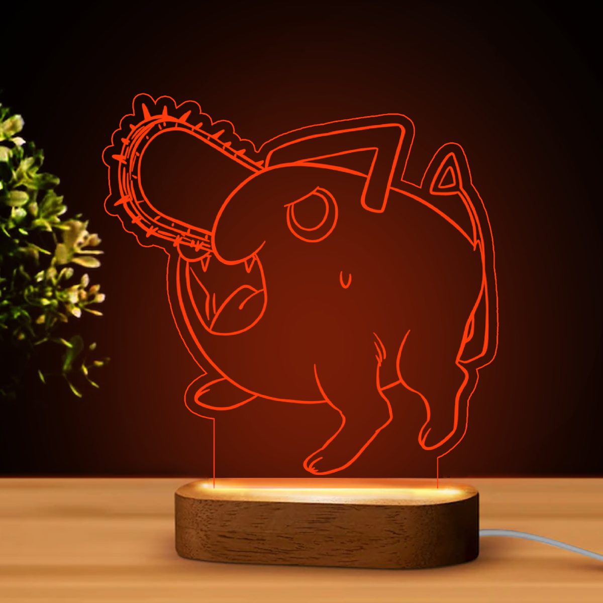 Chainsaw man 2 LED lámpa