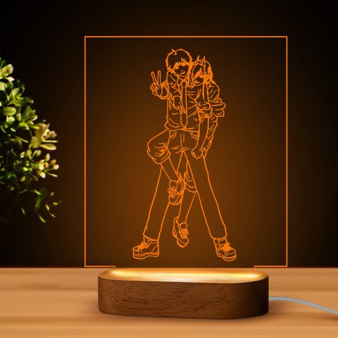 Chainsaw man 3 LED lámpa