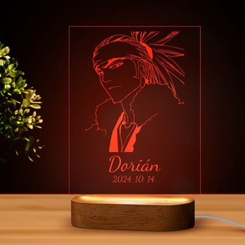 Bleach 2 LED lámpa, névvel és dátummal