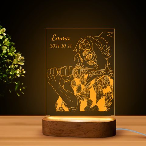 Demon Slayer 11 LED lámpa, névvel és dátummal