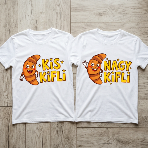 Kis kifli, nagy kifli páros póló