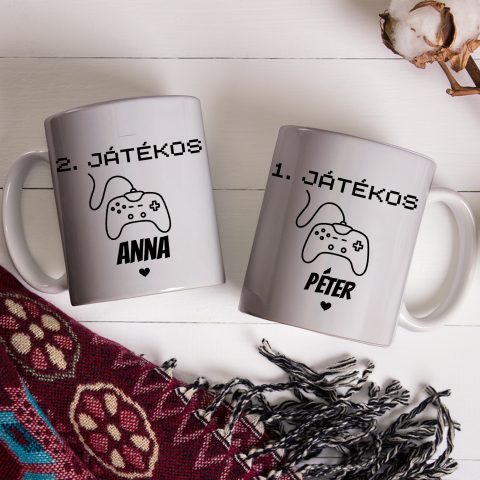 1. játékos, 2-játékos páros bögre