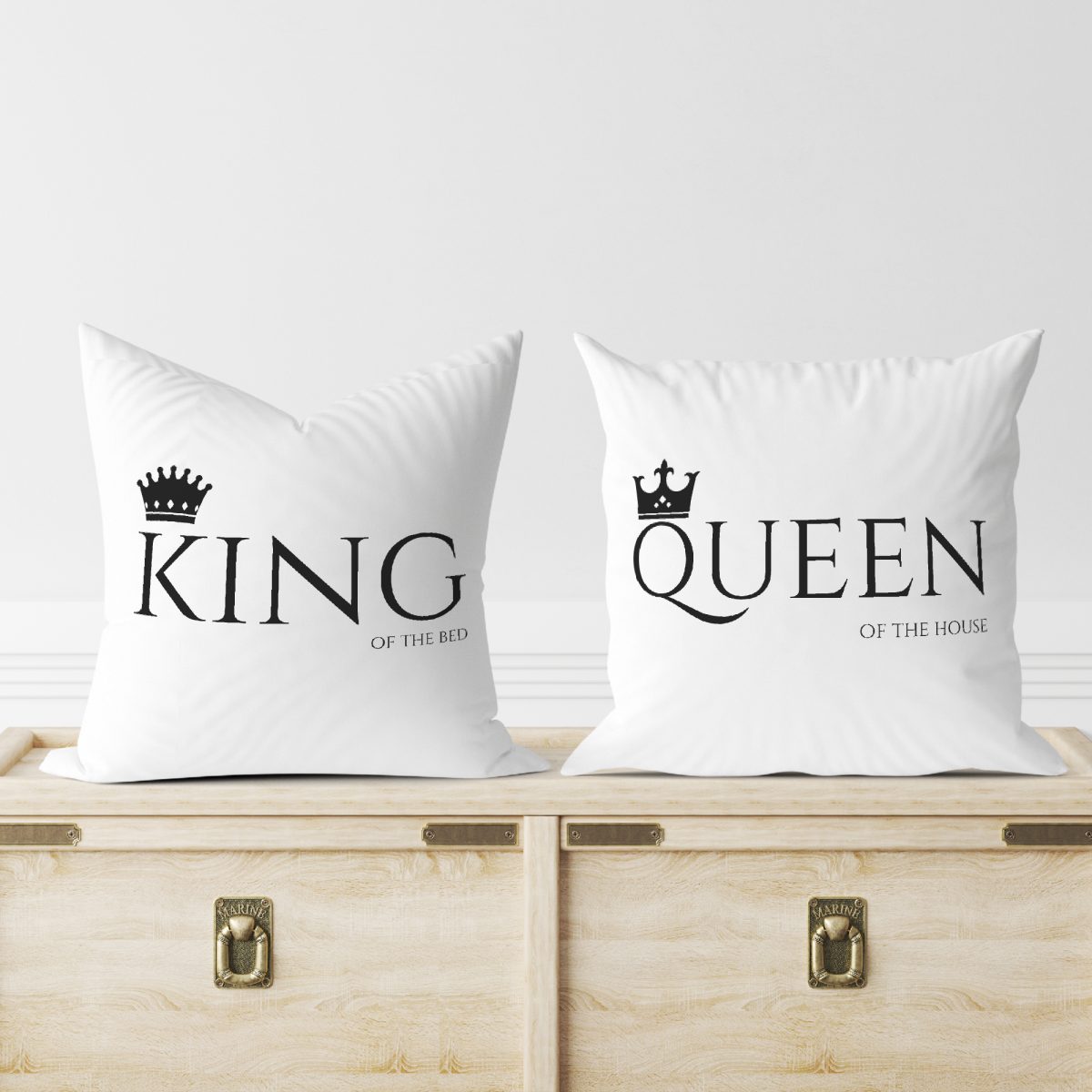 King & Queen páros párna