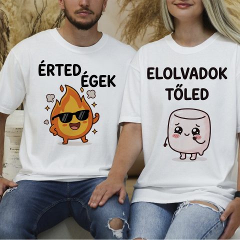 Érted égek pillecukros páros póló