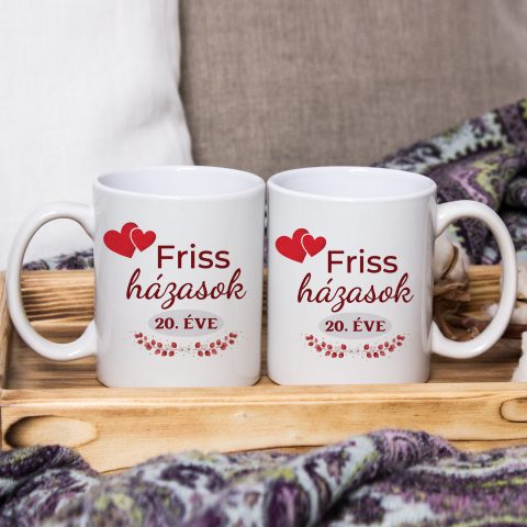 Friss házasok ... éve páros bögre
