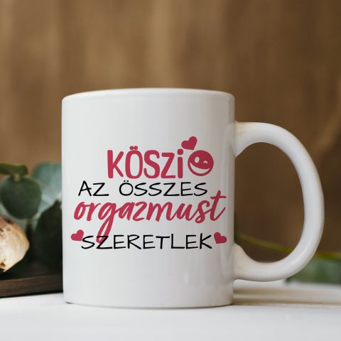 Köszi az összes orgazmust bögre