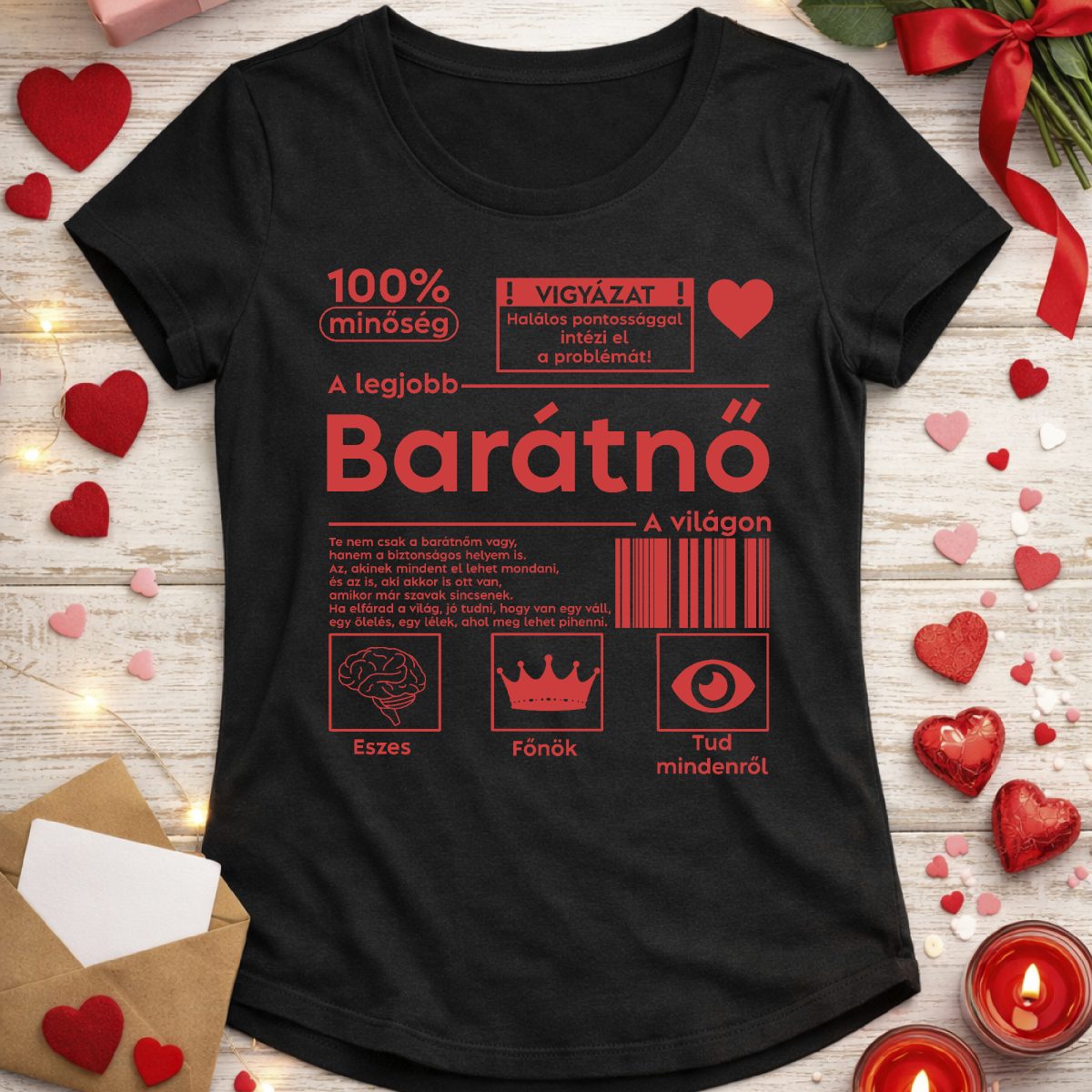 A legjobb barátnő póló vagy pulcsi